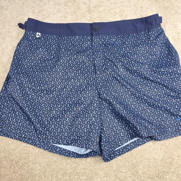 Vineyard Vines Other - Vineyard Vines Swim Trunks Mens 36 Blue Floral Geometric 1M001112 Portugal